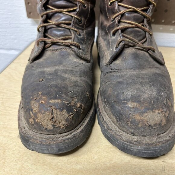 Red Wing Loggermax Men's Brown Leather Steel Toe Boots Size 11 D 4420 - Picture 3 of 11